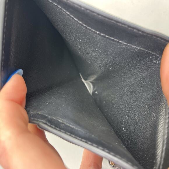 Saint Laurent YSL-Plaque Polka-Dot Print Leather Compact Card Holder Wallet - Picture 13 of 13